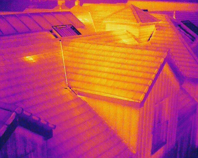 Thermal Imaging Roof Survey Image Mansfield